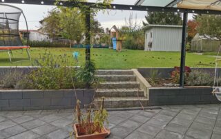 Terrassenüberdachung mit Teilverglasung